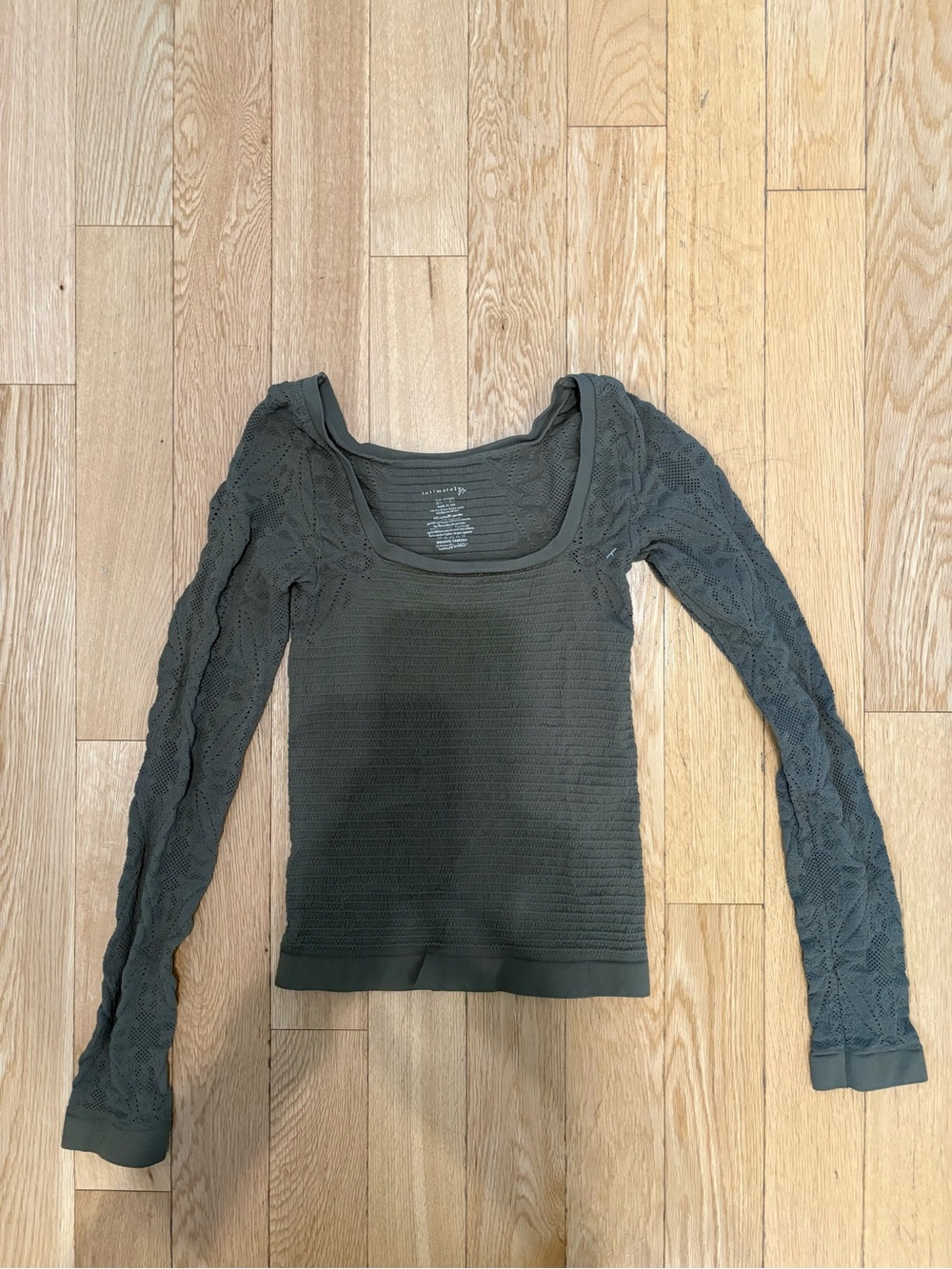 Free People So Many Likes Carbon Long Sleeve Top XS/S NWT Elevated Basics Boho - Picture 2 of 6